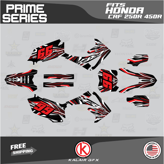Kalair GFX Graphics Kit for Honda CRF250R (2010-2013) Prime Series
