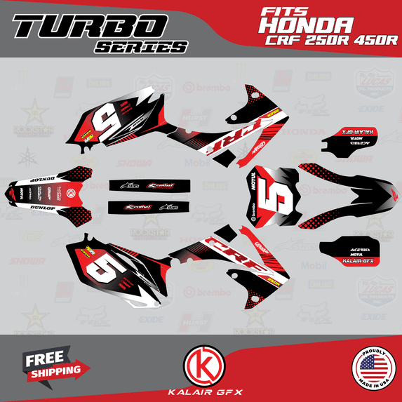 Kalair GFX Graphics Kit for Honda CRF250R (2010-2013) Turbo Series
