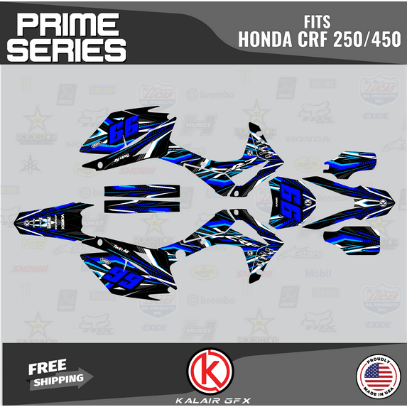 Kalair GFX Graphics Kit for Honda CRF250R (2014-2017) Prime Series