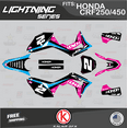 thumbnail image 1 of Kalair GFX Graphics Kit for Honda CRF250R (2018-2021) Lightning Series, 1 of 5