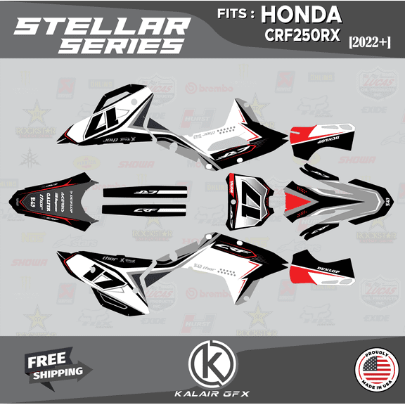 Kalair GFX Graphics Kit for Honda CRF250RX (2022+) Stellar Series