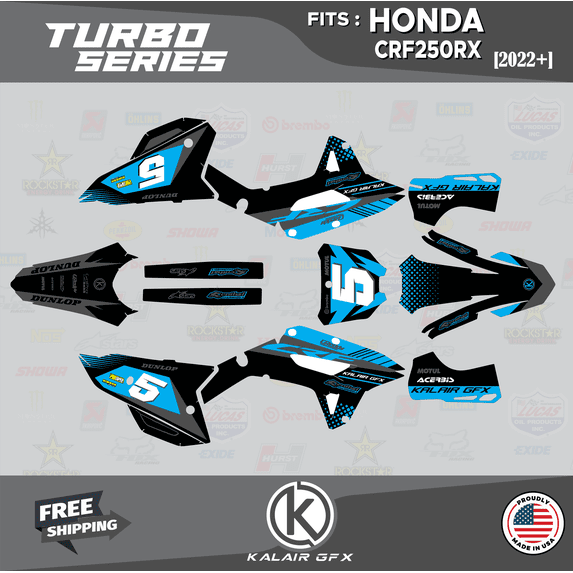 Kalair GFX Graphics Kit for Honda CRF250RX (2022+) Turbo Series