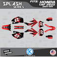 thumbnail image 1 of Kalair GFX Graphics Kit for Honda CRF250X ENDURO (2004-2007) Splash Series, 1 of 5