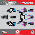 thumbnail image 1 of Kalair GFX Graphics Kit for Honda CRF450R (2002-2004) Lightning Series, 1 of 5