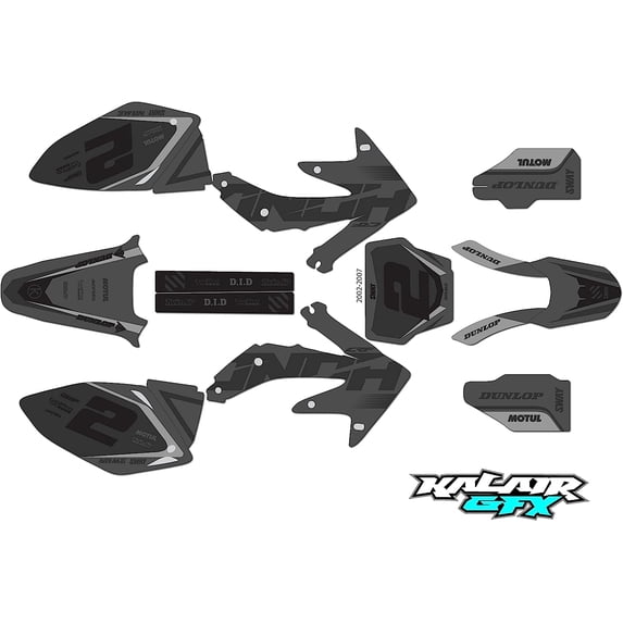 Kalair GFX Graphics Kit for Honda CRF450R (2005-2007) Flight Series