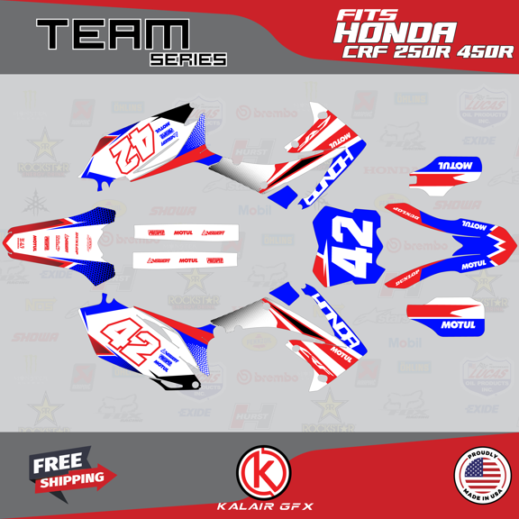 Kalair GFX Graphics Kit for Honda CRF450R (2009-2012) Team Series