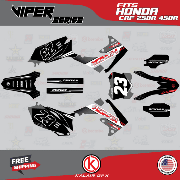 Kalair GFX Graphics Kit for Honda CRF450R (2009-2012) Viper Series