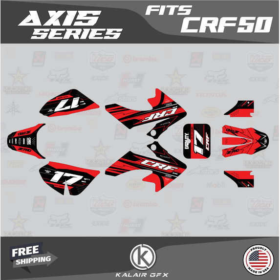 Kalair GFX Graphics Kit for Honda CRF50 (2004-2012) Axis Series