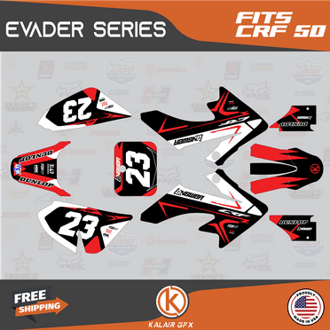 Kalair GFX Graphics Kit for Honda CRF50 (2004-2012) Evader Series
