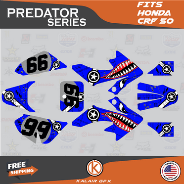 Kalair GFX Graphics Kit for Honda CRF50 (2004-2012) Predator Series