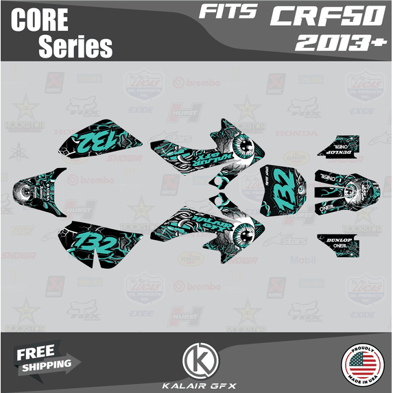 Kalair GFX Graphics Kit for Honda CRF50 (2013+) Core Series