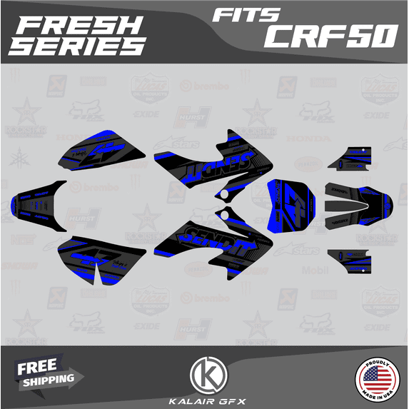Kalair GFX Graphics Kit for Honda CRF50 (2013-2023) Fresh Series