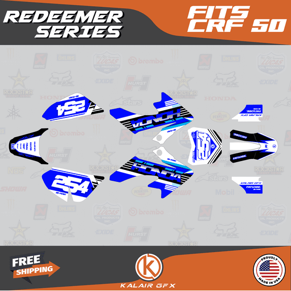 Kalair GFX Graphics Kit for Honda CRF50 (2013+) Redeemer Series