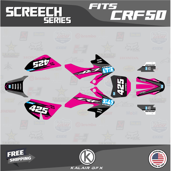 Kalair GFX Graphics Kit for Honda CRF50 (2013-2023) Screech Series