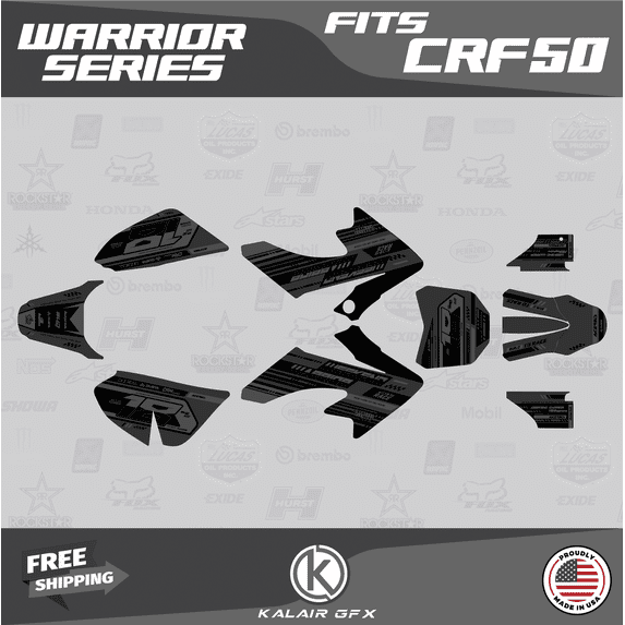 Kalair GFX Graphics Kit for Honda CRF50 (2013-2023) Warrior Series