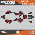 thumbnail image 1 of Kalair GFX Graphics Kit for Honda CRF50 (2013+) Retro Series, 1 of 5