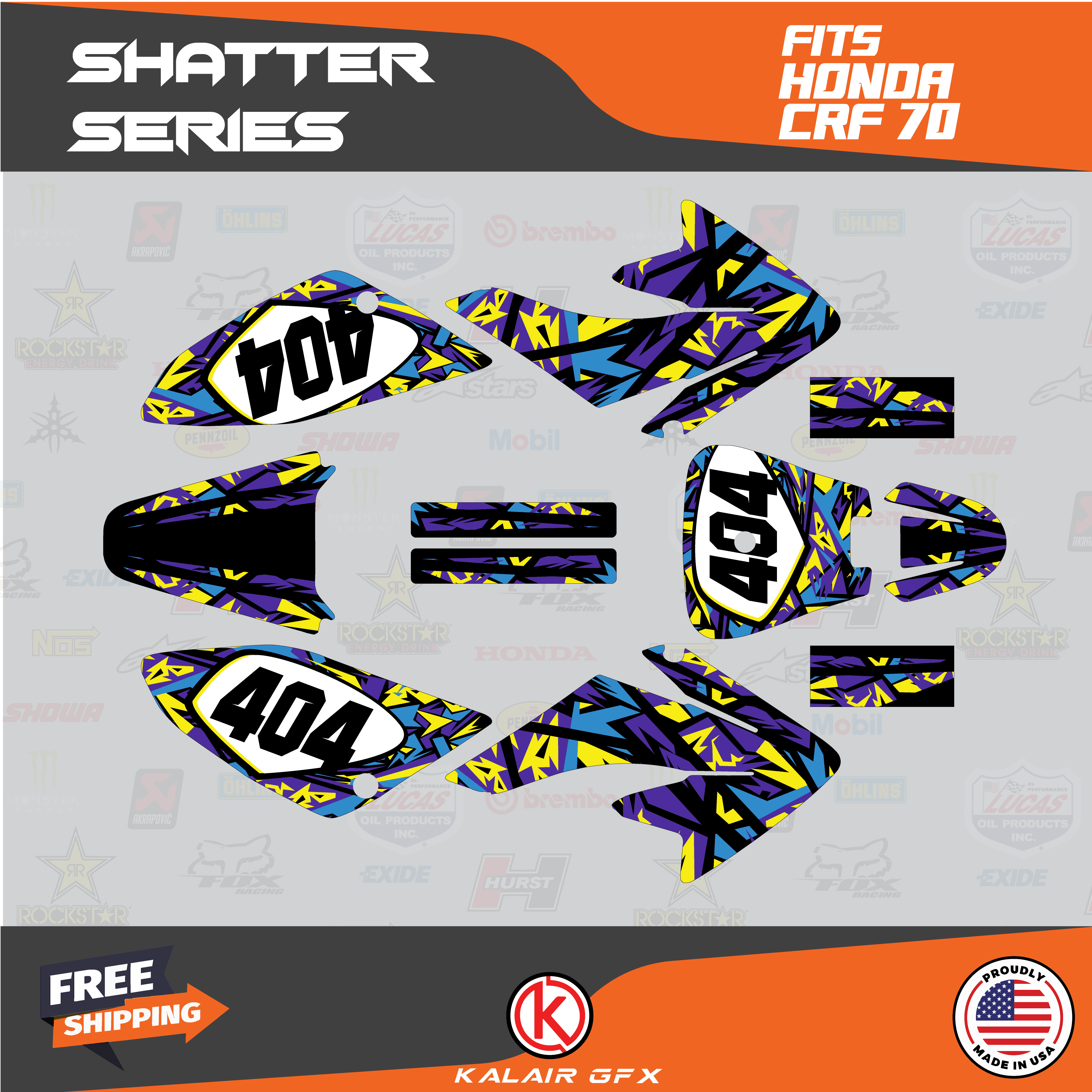 Graphics Kit Decal Stickers for Honda CRF70 XR70 125CC 140CC 160CC 150CC Pit Dirt Bike - TikTok