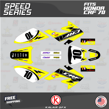 Kalair GFX Graphics Kit for Honda CRF70 (2004-2023) Speed Series