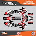 thumbnail image 1 of Kalair GFX Graphics Kit for Honda CRF80 (2004-2010) Turbo Series, 1 of 5