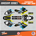 thumbnail image 1 of Kalair GFX Graphics Kit for Honda CRF80 (2011-2016) Division Series, 1 of 5