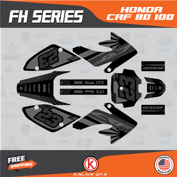 Kalair GFX Graphics Kit for Honda CRF80 (2011-2016) Fh Series