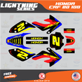 thumbnail image 1 of Kalair GFX Graphics Kit for Honda CRF80 (2011-2016) Lightning Series, 1 of 5
