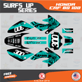 thumbnail image 1 of Kalair GFX Graphics Kit for Honda CRF80 (2011-2016) Surfsup Series, 1 of 5