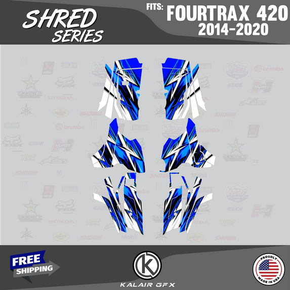 Kalair GFX Graphics Kit for Honda Fourtrax 420 (2014-2020) Shred Series