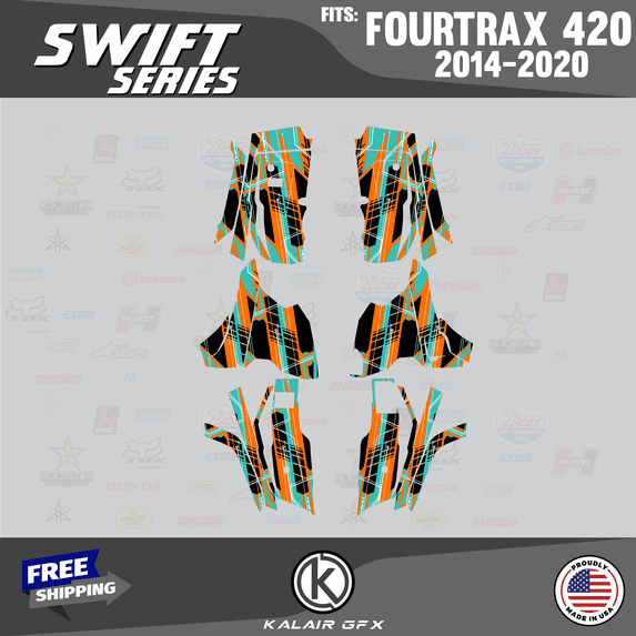 Kalair GFX Graphics Kit for Honda Fourtrax 420 (2014-2020) Swift Series