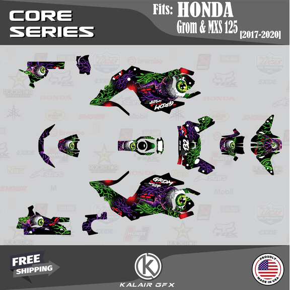 Kalair GFX Graphics Kit for Honda Grom MSX125 (2017-2020) Core Series