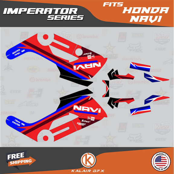 Kalair GFX Graphics Kit for Honda NAVI (2016-2022) Imperator Series