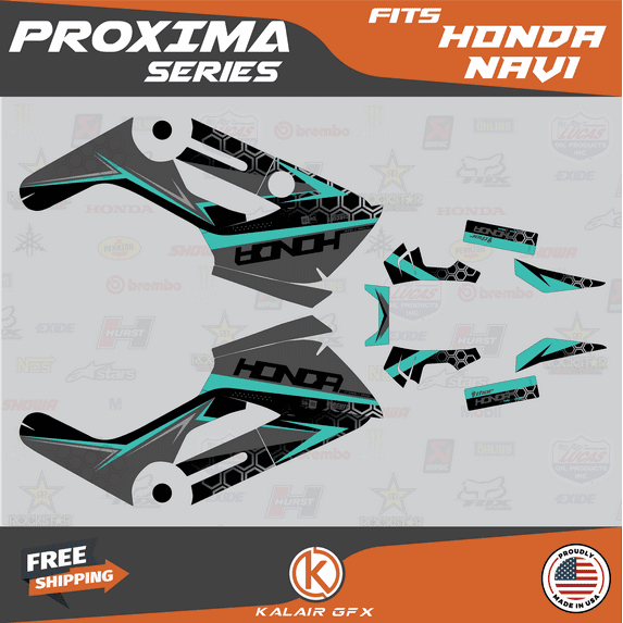 Kalair GFX Graphics Kit for Honda NAVI (2016-2022) Proxima Series