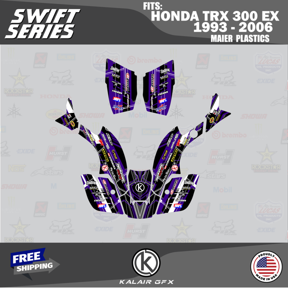 Kalair GFX Graphics Kit for Honda TRX 300EX MAIER PLASTICS (1993-2006) Swift Series