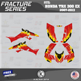 thumbnail image 1 of Kalair GFX Graphics Kit for Honda TRX300EX (2007-2013) Fracture Series, 1 of 6