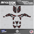 thumbnail image 1 of Kalair GFX Graphics Kit for Honda TRX450R (2004-2005) Invasion Series, 1 of 4