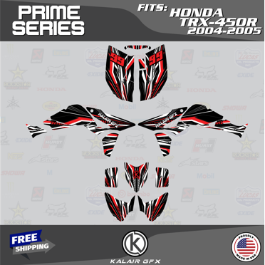 WD REAPER RED Decal Graphic Kit For Honda TRX450R ATV (2004-2016) – Vinyl Wrap