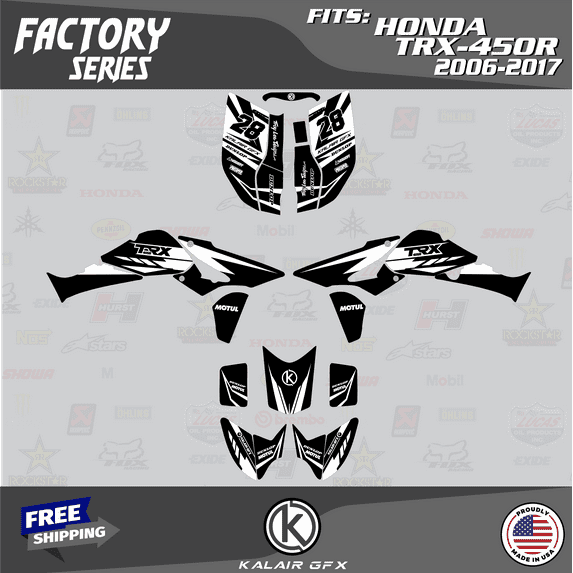 Kalair GFX Graphics Kit for Honda TRX450R (2006-2017) Factory Series