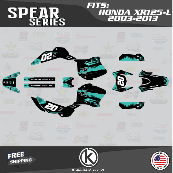 Kalair GFX Graphics Kit for Honda XR125L (2003-2013) Spear Series