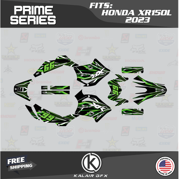 Kalair GFX Graphics Kit for Honda XR150L XR 125L (2023+) Prime Series