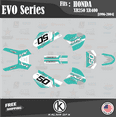 thumbnail image 1 of Kalair GFX Graphics Kit for Honda XR250 and XR400 (1996-2004) Evo Series, 1 of 5