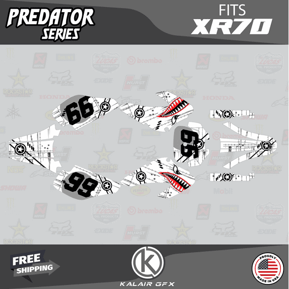 Kalair GFX Graphics Kit for Honda XR70 (2001-2003) Predator Series