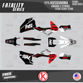thumbnail image 1 of Kalair GFX Graphics Kit for Husqvarna ENDURO 2-STROKE TE150, TE250 and TE300 (2020-2023) Fatality Series, 1 of 5
