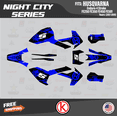 thumbnail image 1 of Kalair GFX Graphics Kit for Husqvarna ENDURO FE250 FE350 FE450 FE501 (2017-2019) Night-city Series, 1 of 5