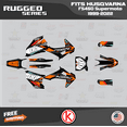 thumbnail image 1 of Kalair GFX Graphics Kit for Husqvarna FS450 SUPERMOTO (2019-2022) Rugged Series, 1 of 5