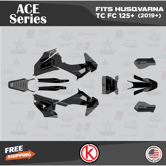 Kalair GFX Graphics Kit for Husqvarna TC125, TC250, FC250 and FC350 FC450 (2019-2022) Ace Series