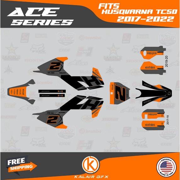 Kalair GFX Graphics Kit for Husqvarna TC50 (2019-2023) Ace Series