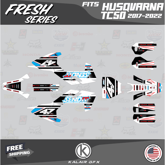 Kalair GFX Graphics Kit for Husqvarna TC50 (2019-2023) Fresh Series