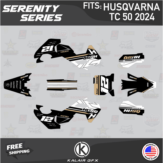 Kalair GFX Graphics Kit for Husqvarna TC50 (2024) Serenity Series