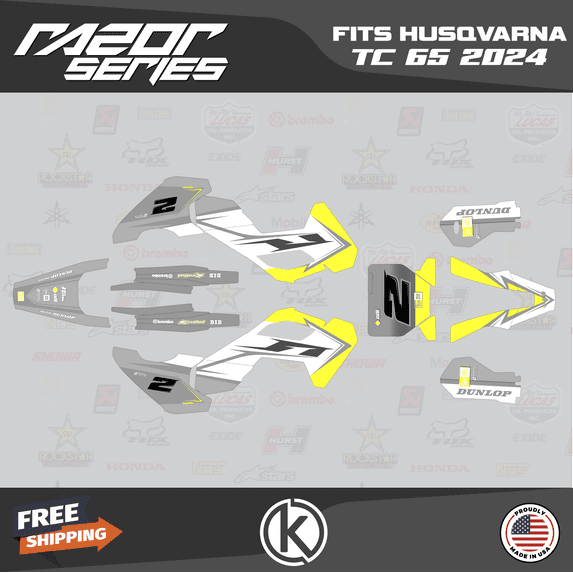 Kalair GFX Graphics Kit for Husqvarna TC65 (2024) Razor Series