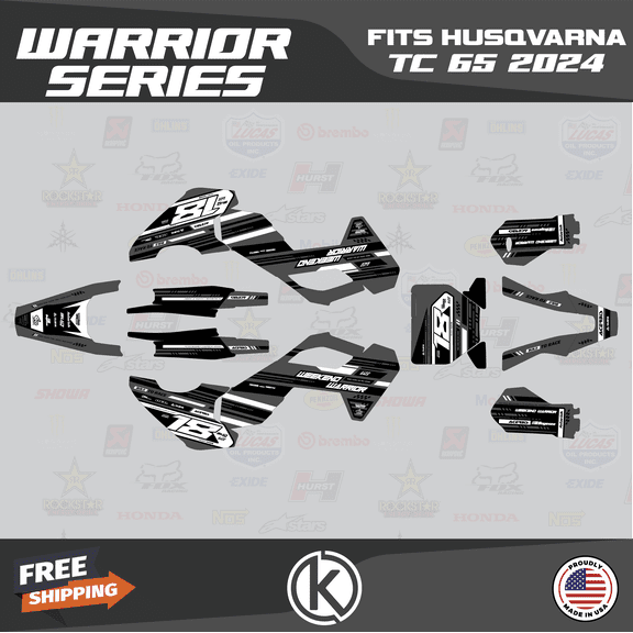 Kalair GFX Graphics Kit for Husqvarna TC65 (2024) Warrior Series